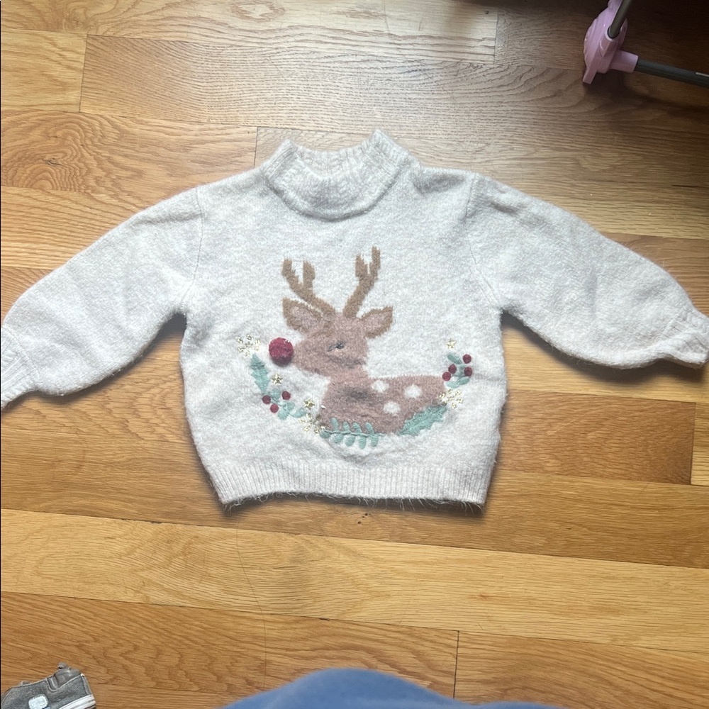 Zara Cozy Reindeer Sweater